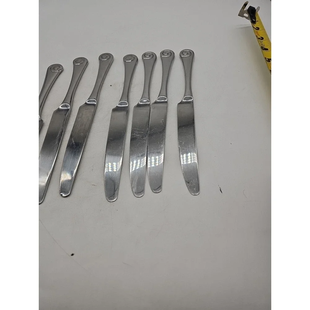 9 x Robert Welch‎ Helmick Ammonite Bright Stainless Pistol Knives 9 ¾